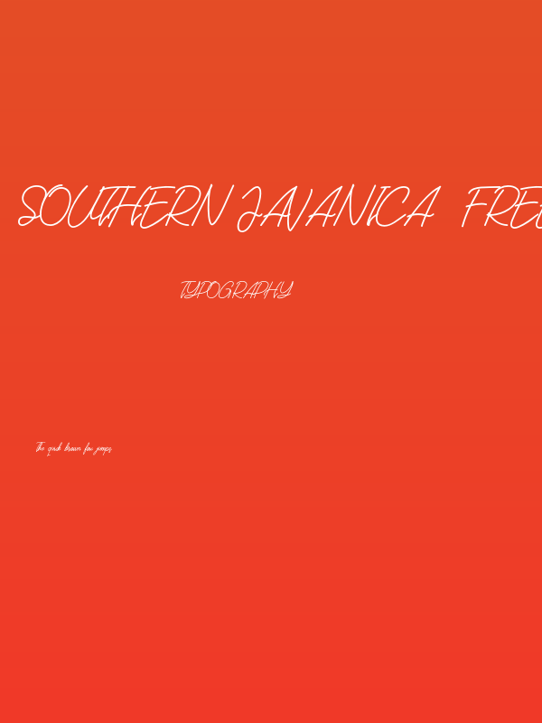 Southern Javanica  Free Version Poster