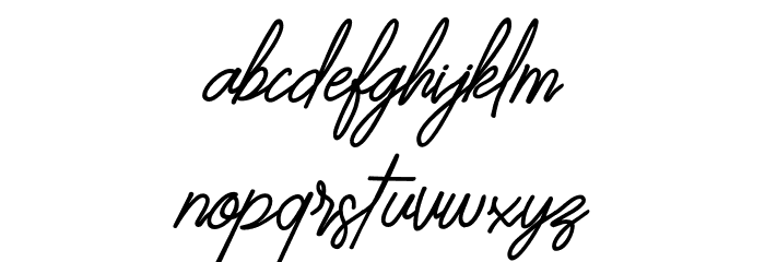 Southern Javanica Free Version Font LOWERCASE