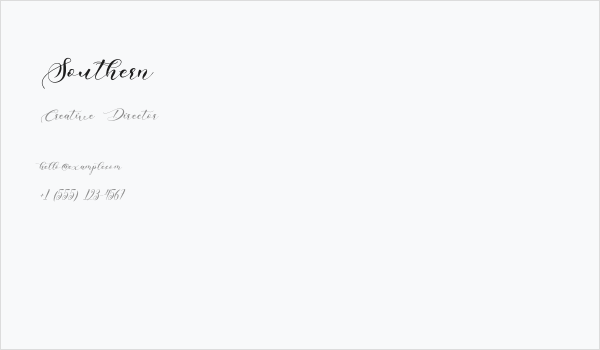 Southern Business Card