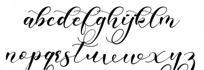 Southern फ़ॉन्ट लोअरकेस