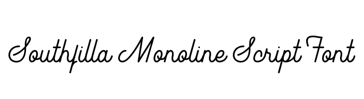 Southfilla Monoline Script Font  Fuentes Gratis Descargar