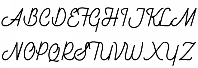 Southfilla Monoline Script Font خط أحرف كبيرة