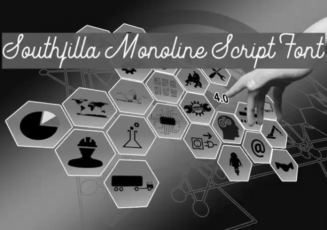 Southfilla Monoline Script Font Font examples