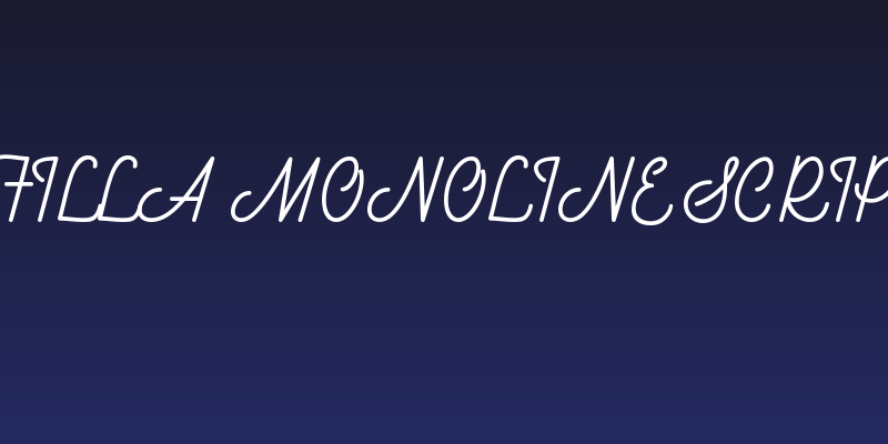 Southfilla Monoline Script Font Social Header