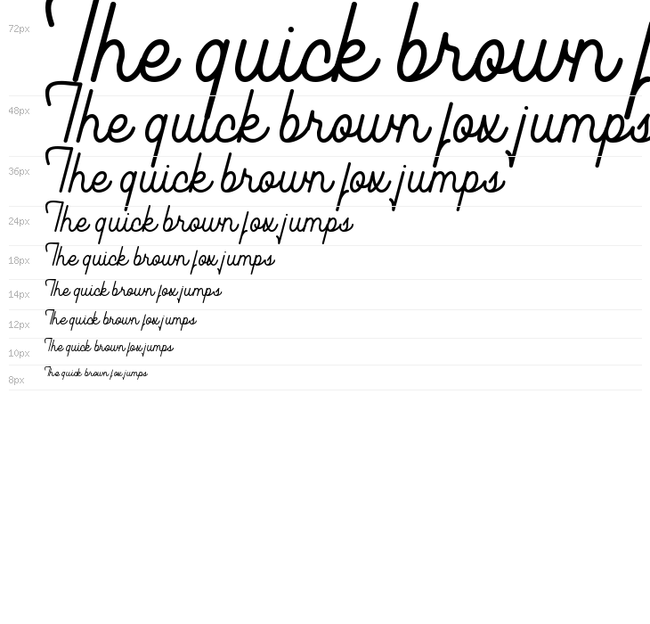 Southfilla Monoline Script Font Waterfall