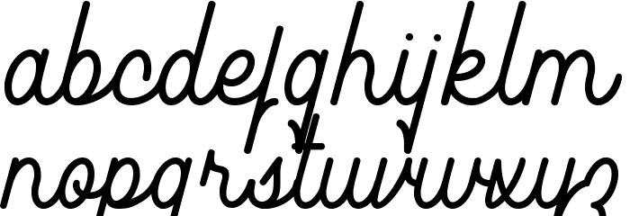 Southfilla Monoline Script Font Font LOWERCASE