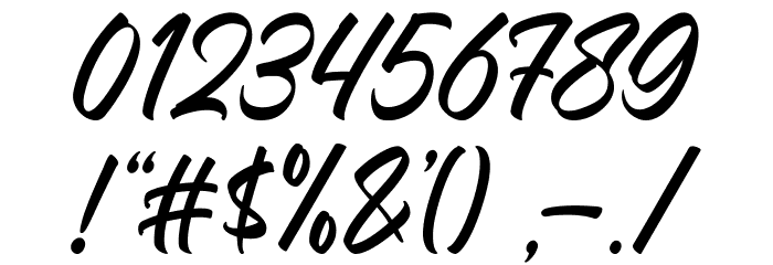 Southgate-Regular Font OTHER CHARS