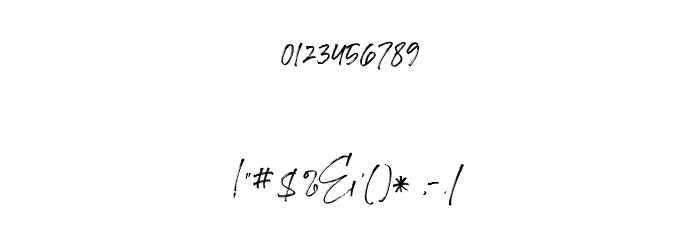 Southgirl Demo Font OTHER CHARS