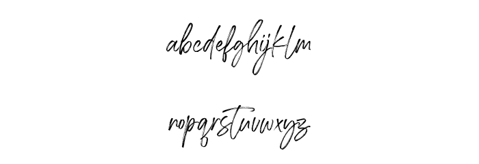 Southgirl Demo Font LOWERCASE