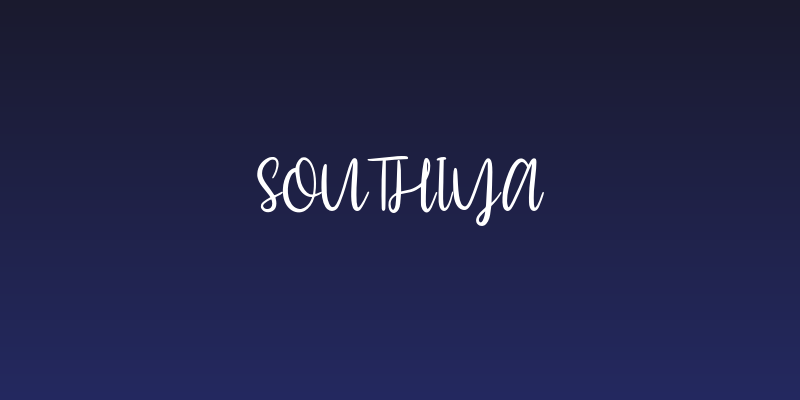 Southiya Social Header
