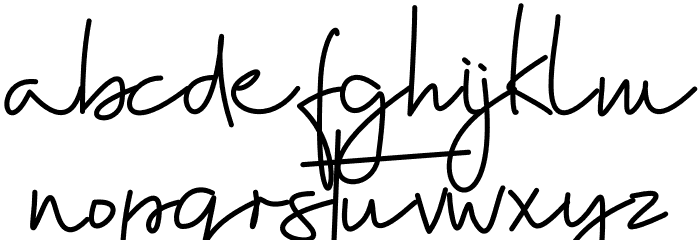 Southja Font LOWERCASE
