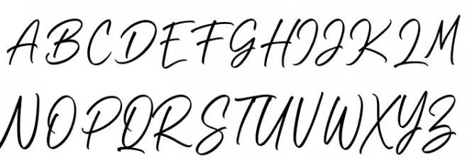 Southland Letter Schriftart Groß