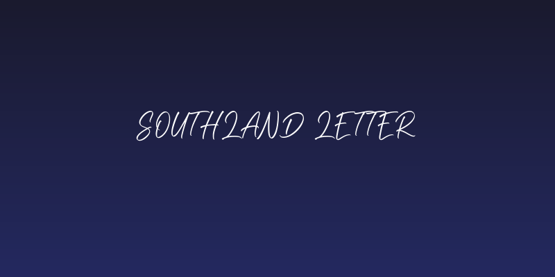 Southland Letter Social Header