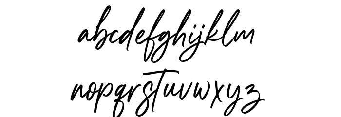 Southland Letter Font LOWERCASE