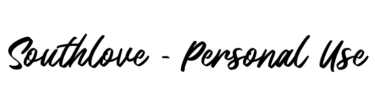 Southlove - Personal Use  Frei Schriftart Herunterladen
