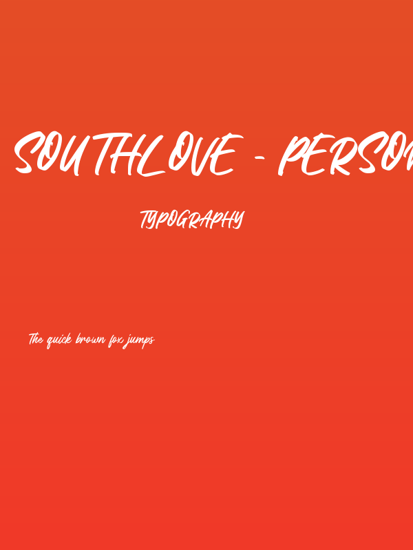 Southlove - Personal Use Poster