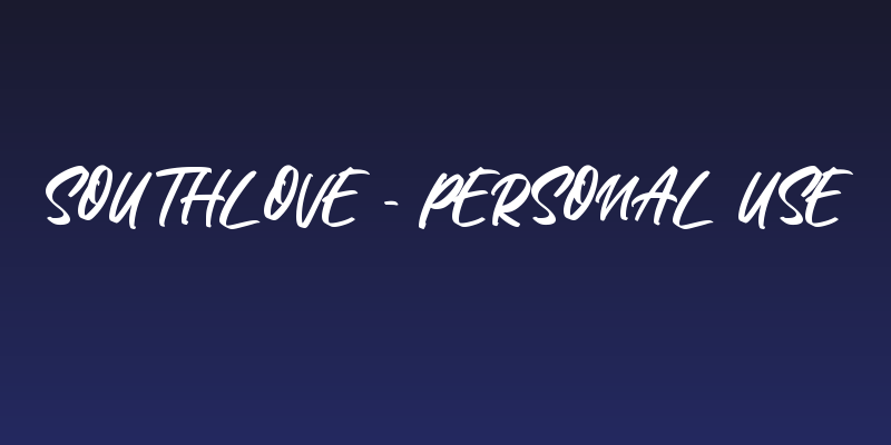 Southlove - Personal Use Social Header