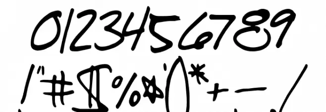 Southpaw Regular Font OTHER CHARS