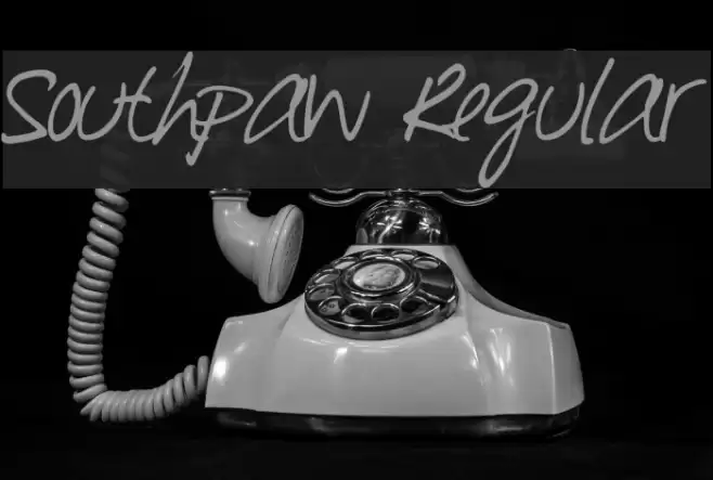 Southpaw Regular Font examples