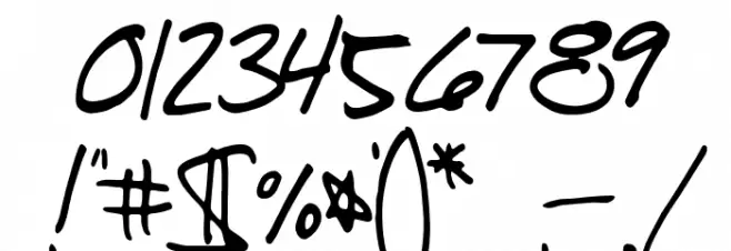 Southpaw Font OTHER CHARS