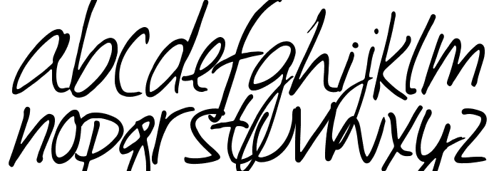 Southpaw Font LOWERCASE