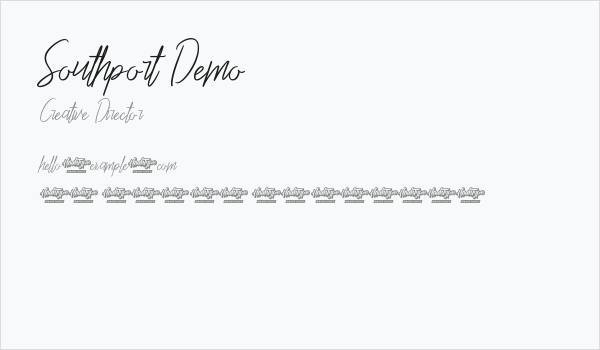 Southport Demo Business Card