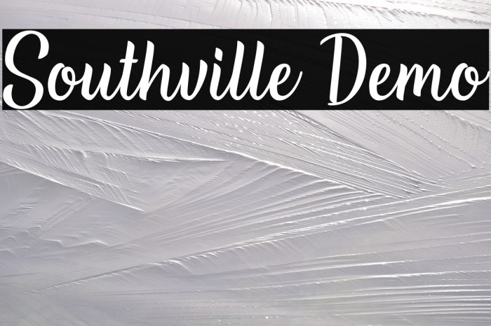Southville Demo Font examples