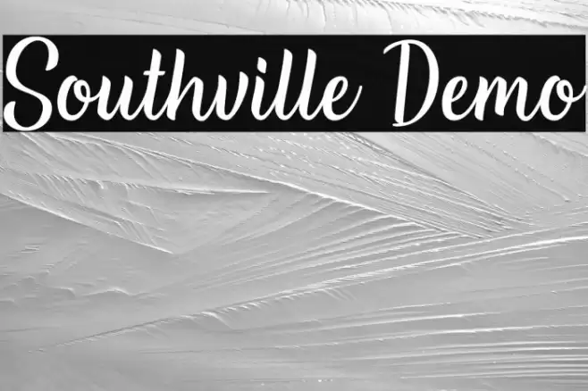 Southville Demo Schriftart examples