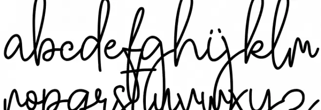 Southwill Schriftart Kleinbuchstaben