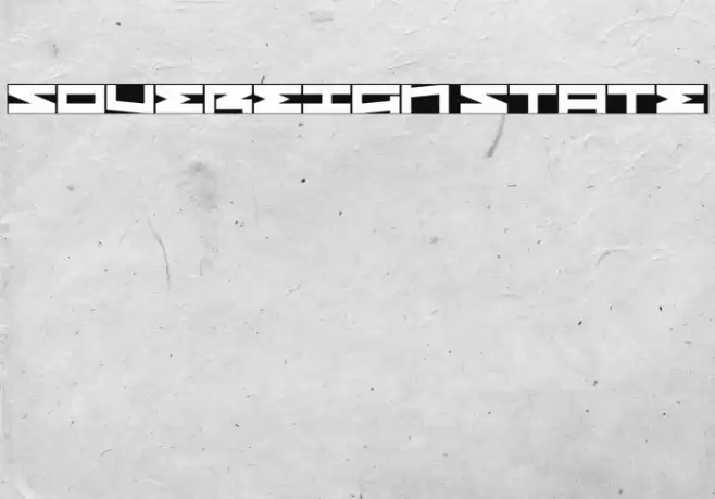 Sovereign State Font examples