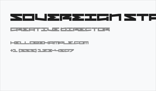 Sovereign State Business Card