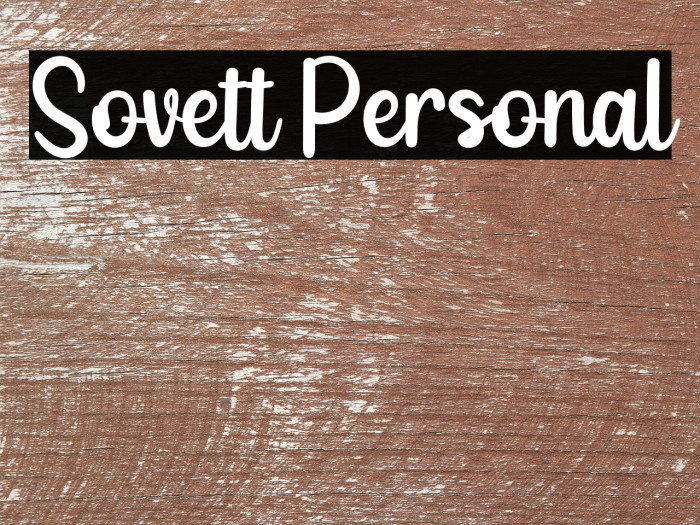 Sovett Personal Example 2