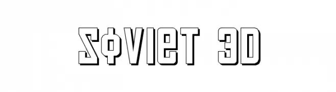 Soviet 3D  Frei Schriftart Herunterladen