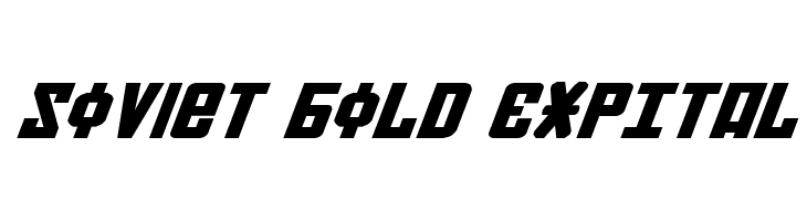 Soviet Bold ExpItal Font