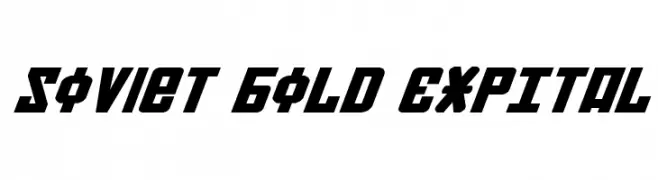 Soviet Bold ExpItal  Frei Schriftart Herunterladen