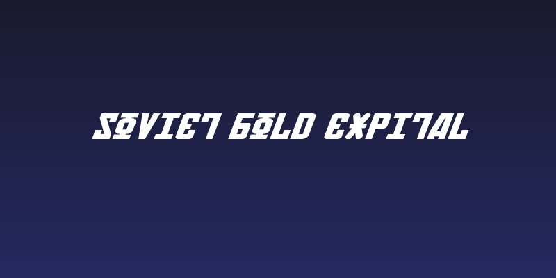 Soviet Bold ExpItal Social Header