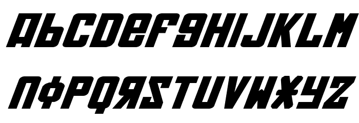 Soviet Bold ExpItal Font LOWERCASE