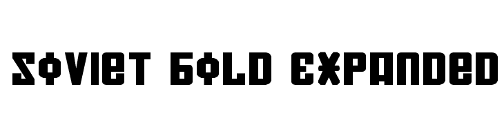 Soviet Bold Expanded Font