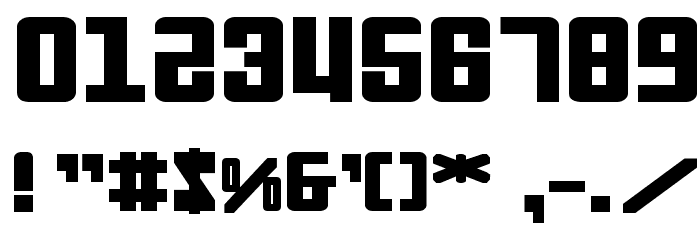 Soviet Bold Expanded Font OTHER CHARS
