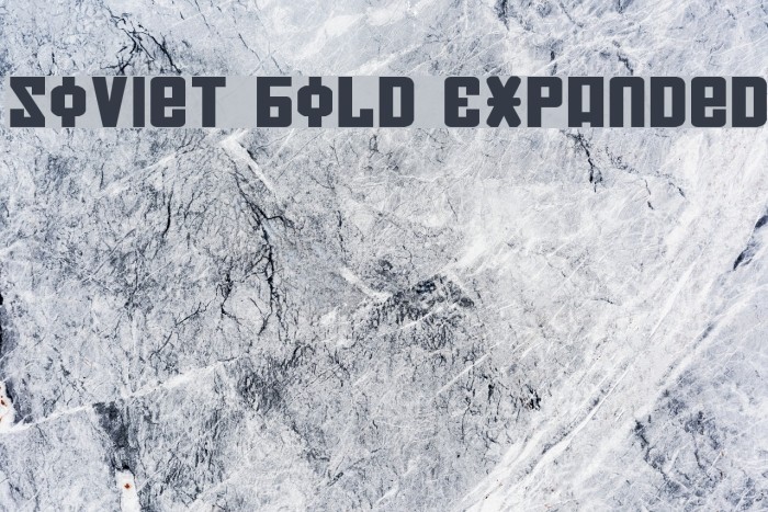 Soviet Bold Expanded Font examples