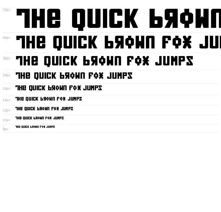 Soviet Bold Expanded Waterfall