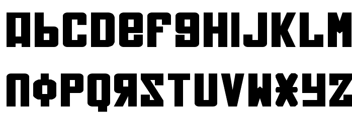 Soviet Bold Expanded Font LOWERCASE