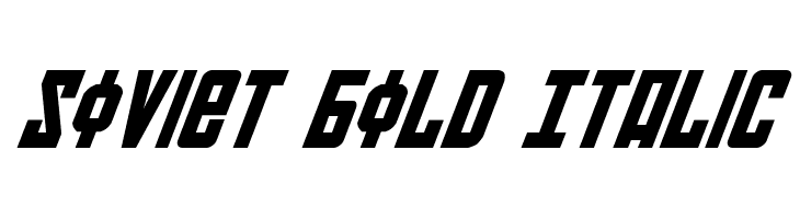 Soviet Bold Italic  Frei Schriftart Herunterladen