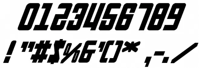 Soviet Bold Italic フォント その他の文字