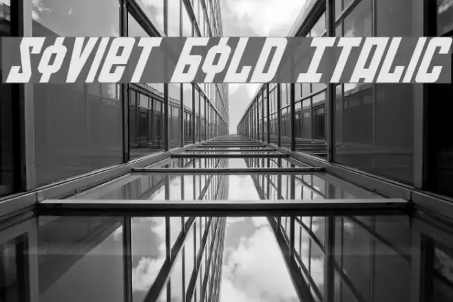 Soviet Bold Italic フォント examples