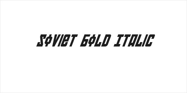 Soviet Bold Italic Logo