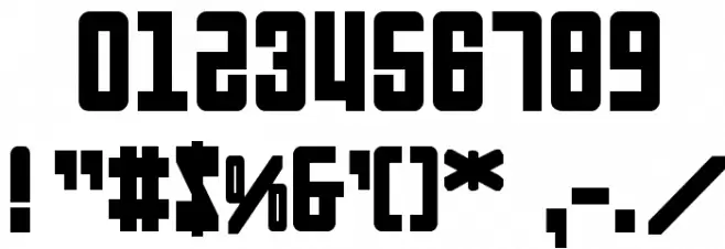 Soviet Bold Font OTHER CHARS
