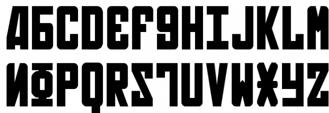 Soviet Bold Schriftart Groß