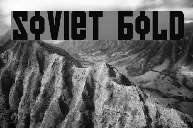 Soviet Bold Font examples