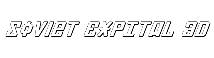 Soviet ExpItal 3D Font